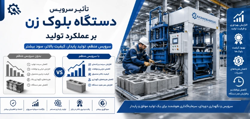 تأثیر سرویس دستگاه - سرویس و نگهداری دستگاه بلوک زن