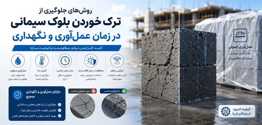 روش های جلوگیری از ترک خوردن بلوک سیمانی - ترک خوردن بلوک سیمانی