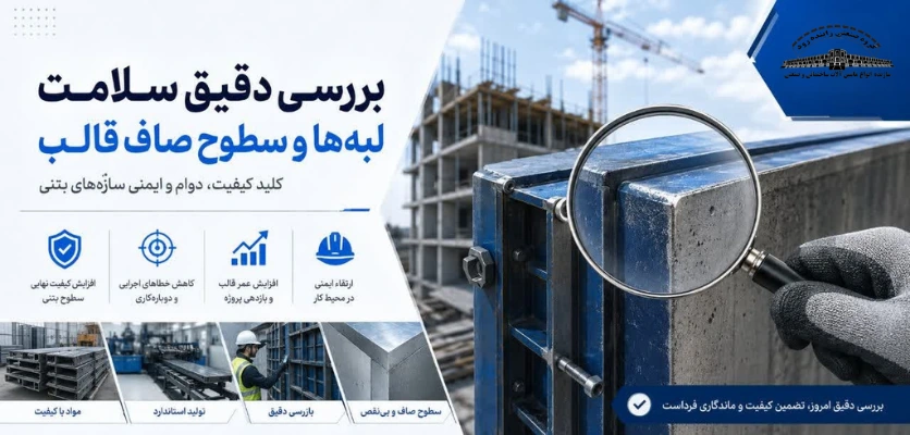 بررسی دقیق سلامت لبه‌ها و سطوح صاف قالب - قالب گیری صحیح در بلوک زنی