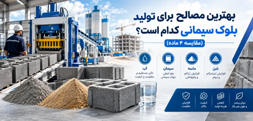 بهترین مصالح برای تولید - بهترین مصالح برای تولید بلوک