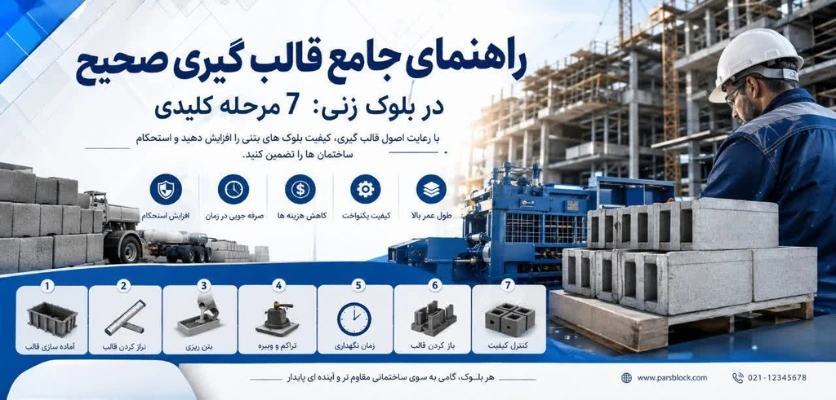 قالب گیری صحیح - قالب گیری صحیح در بلوک زنی