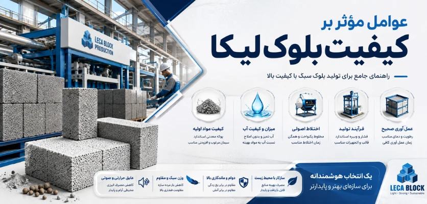 عوامل مؤثر بر کیفیت بلوک لیکا - دستگاه بلوک زن لیکا