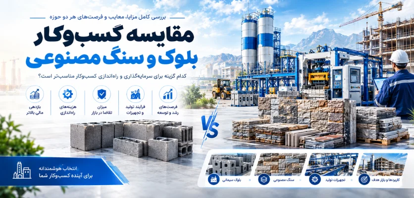 مقایسه کسب و کار بلوک و سنگ مصنوعی - دستگاه بلوک زن یا دستگاه تولید سنگ مصنوعی